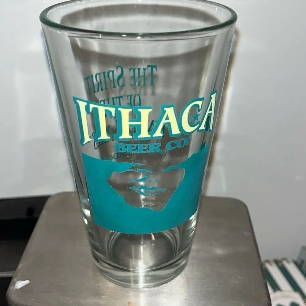 Collectable Ithaca Beer Co The Spirit Finger Lakes New York Pint Brewery Glass